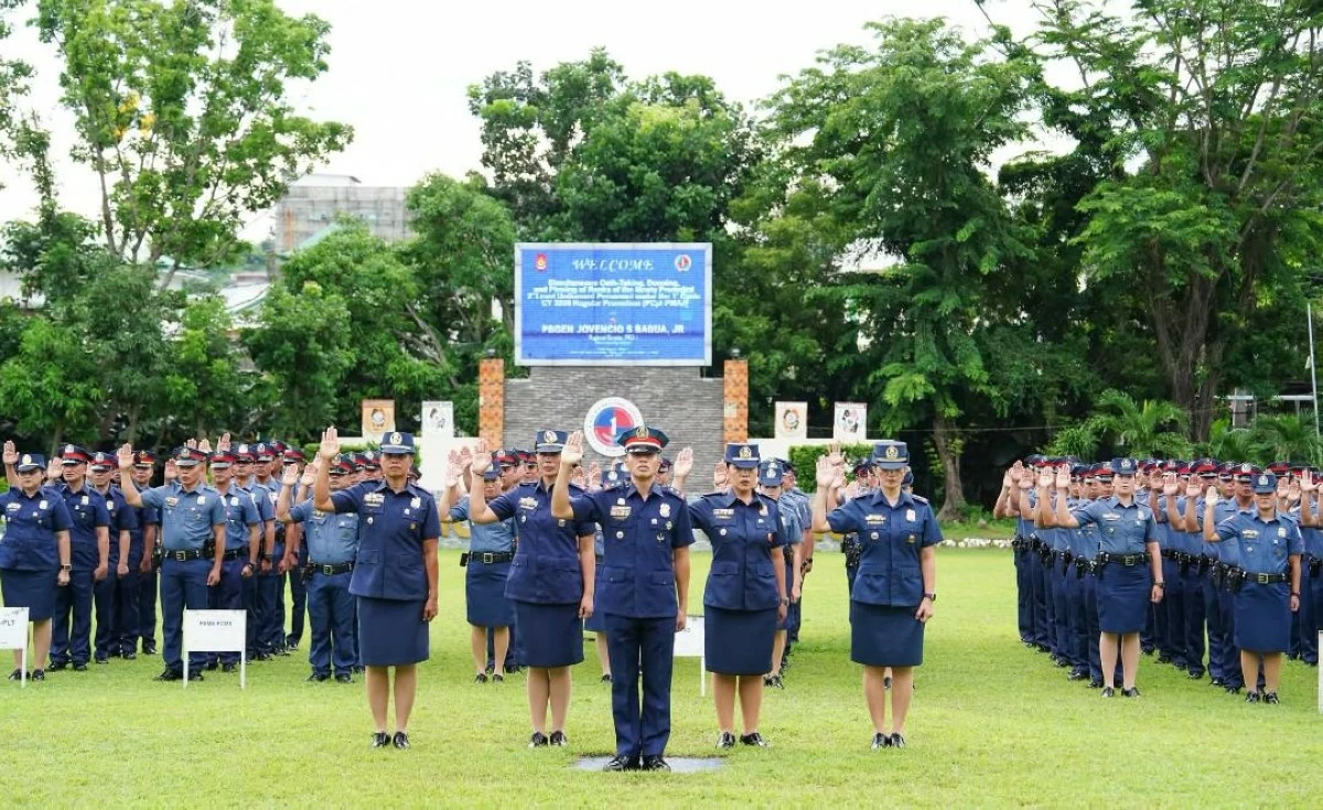 NEWLY promoted policemen in the Ilocos region.  