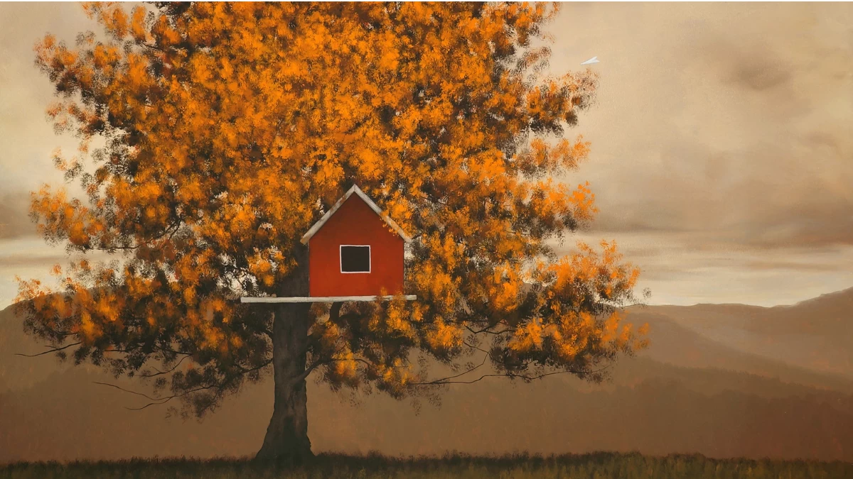 'Fall Comes Around,' 36x48 inches, oil on canvas, 2021