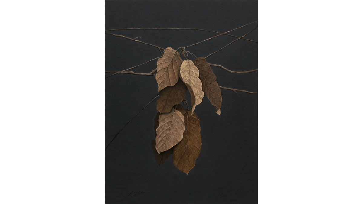 'Hope Hung Quietly,' 48 x 36 inches, oil on canvas, 2025