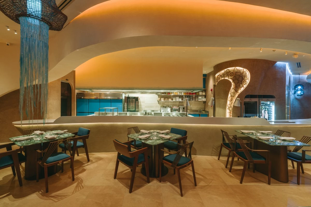 A view of the opne kitchen