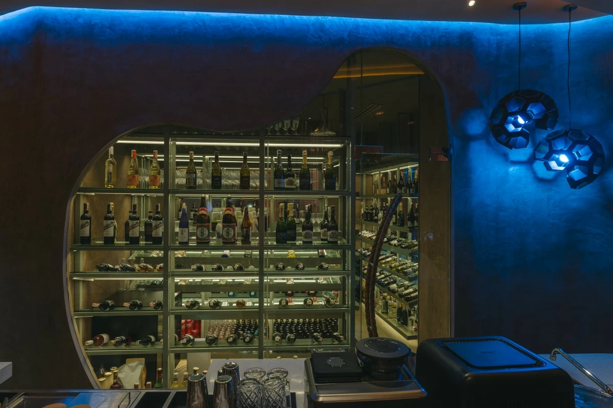 Cerulean's bar area
