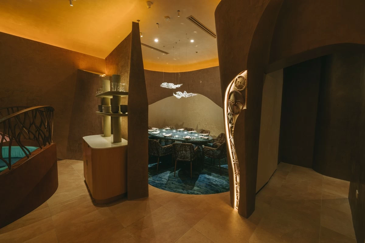 The restaurant's nook for a more private dining