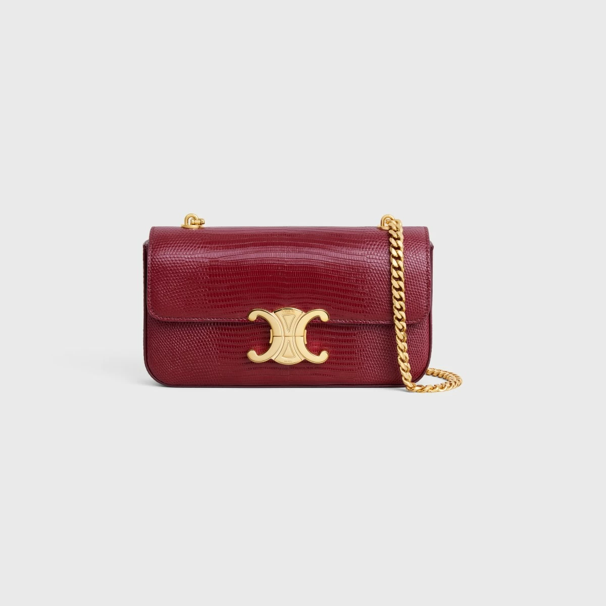 Chain Shoulder Bag Claude in Lizard