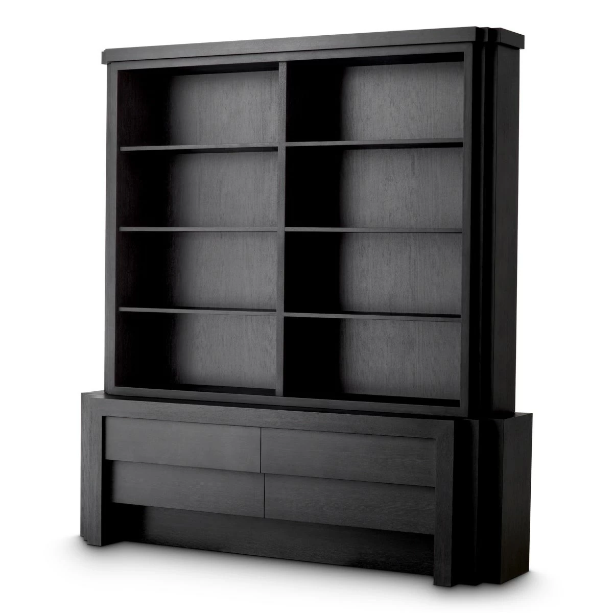 Cabinet Metropolitan L in charcoal gray oak veneer (Photo: Muebles Italiano)