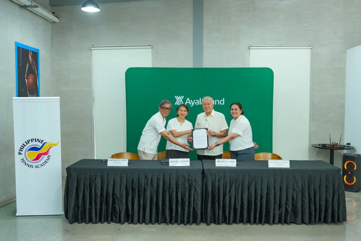 Philippine Tennis Academy contract signing (Photo: Ayala Land)