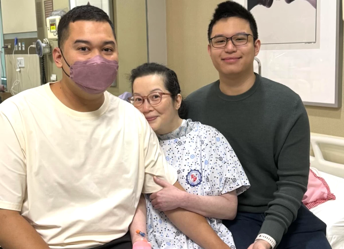 Kris Aquino with her sons Josh and Bimby (Instagram) 
