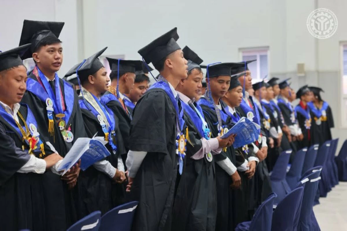 In this photo released on Aug. 1, 2026, the Technical Education and Skills Development Authority (TESDA), through its Regional Training Center – Korea Philippines Vocational Training Center (RTC-KPVTC)-Davao, celebrates the graduates of its three-year Diploma Programs during the center's sixth commencement exercises. (Photo: TESDA)