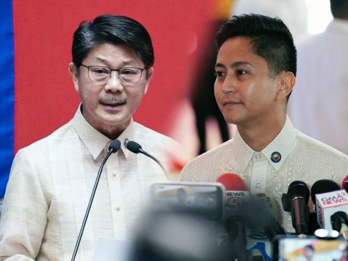 House Speaker Isabela 6th district Rep. Faustino “Bojie” Dy III (left), Majority Leader Ilocos Norte 1st district Rep. Sandro Marcos (Facebook)