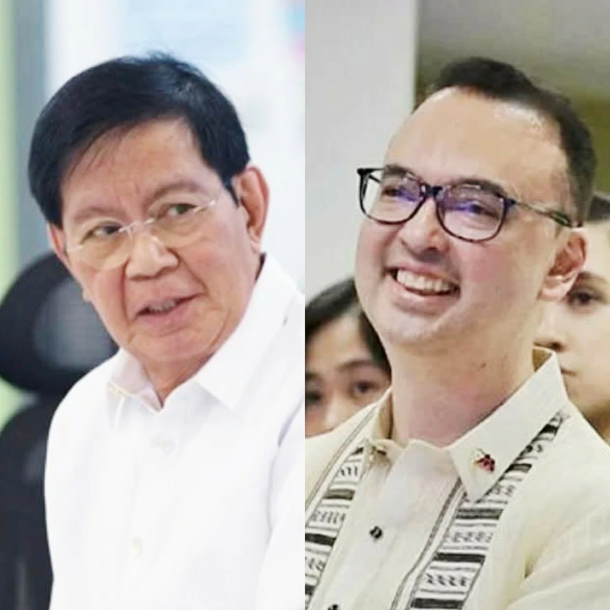 Senate President Pro Tempore Panfilo “Ping” Lacson (left), Senate Minority Leader Alan Peter Cayetano (Facebook)
