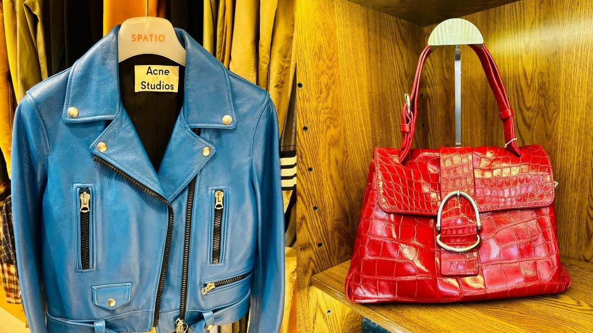 Leather clothes and exotic leather bags at Spatio (Photo: Rey Ilagan/Manila Bulletin)