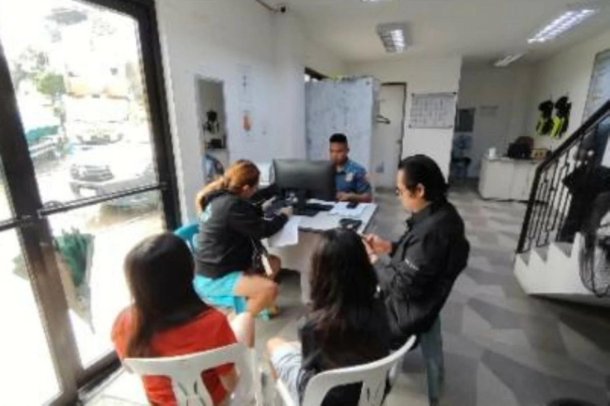 The investigation conducted by the Muntinlupa police (Photo from Muntinlupa police) 