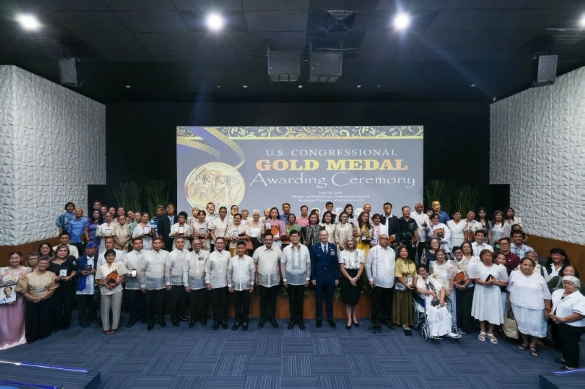 The US Congressional Gold Medal awarding ceremony in Muntinlupa (Philippine Veterans Affairs Office)  