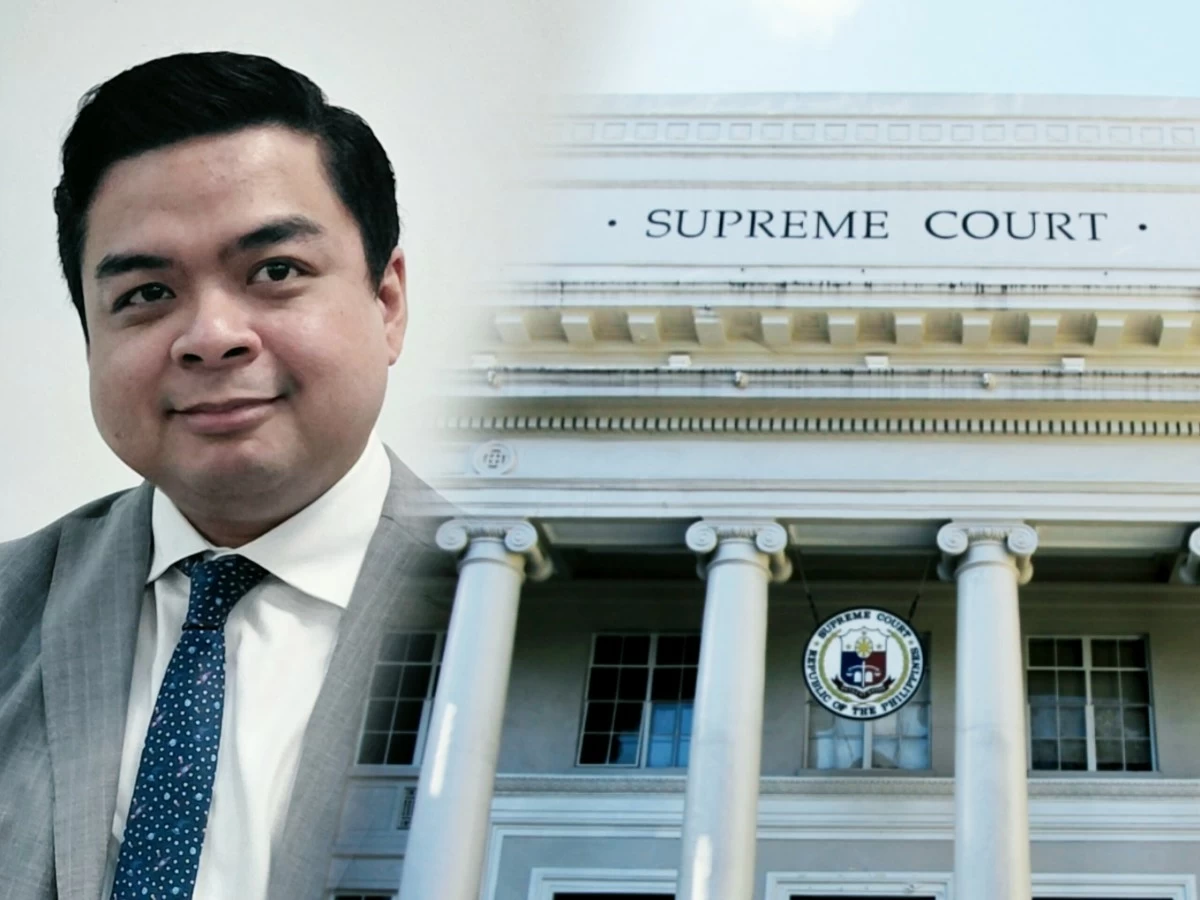 Bicol Saro Party-list Rep. Terry Ridon (left), The Supreme Court (MANILA BULLETIN, Supreme Court website)