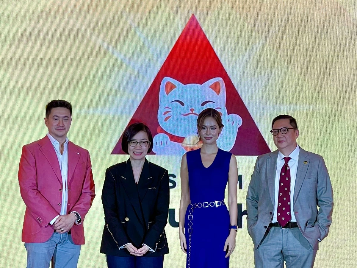 PT Summit launch. (From left) Summit Media President and CEO Howard Go, Summit Media Chairman Lisa Gokongwei, PlayTime Entertainment spokesperson Adela Mae Marshall, and PT Summit CEO Crisanto Roy Alcid.