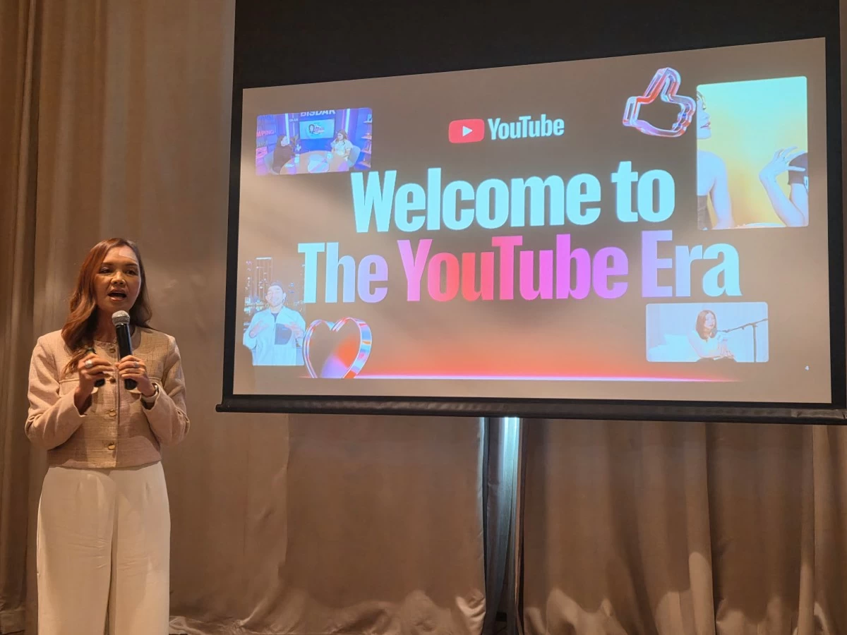 Google Philippines Country Manager Prep Palacios addresses the press and media ahead of the YouTube Works Awards. Photo by Ica Cheng. 