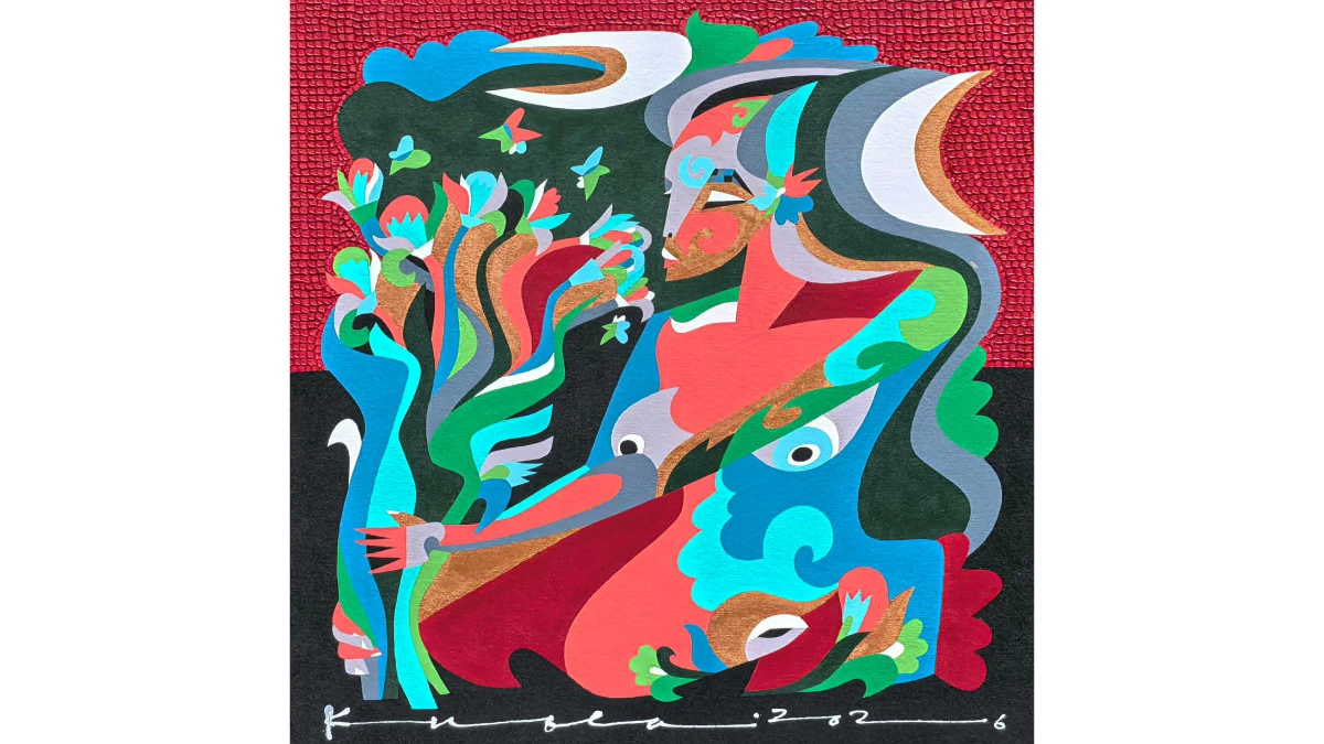 'Shadow Side' 24x24, acrylic on canvas, 2026