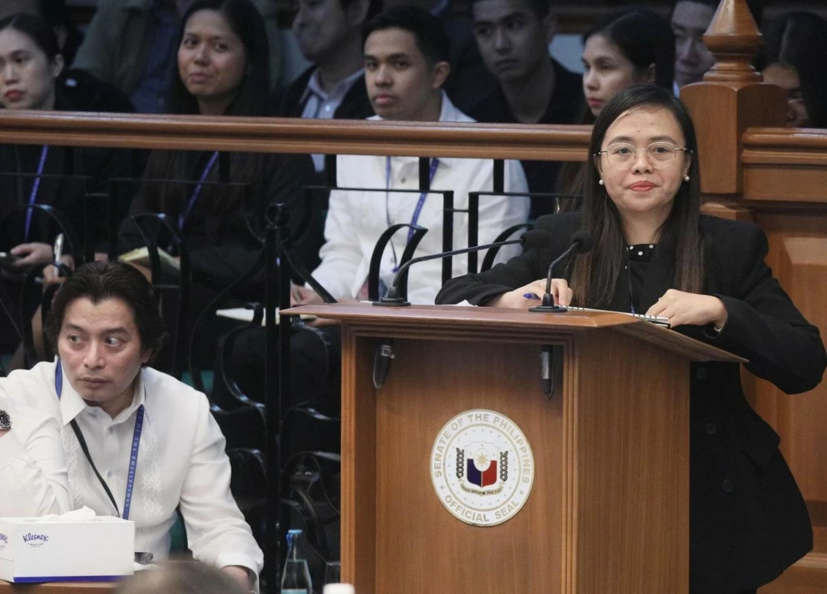 Defense lawyer Atty. Kristine Ferrer says House committee records must first be authenticated and tested through cross-examination before they can be admitted as evidence, opposing the prosecution's motion for judicial notice during Vice President Sara Duterte's impeachment trial on Aug. 6, 2026. (Mark Balmores / Manila Bulletin)