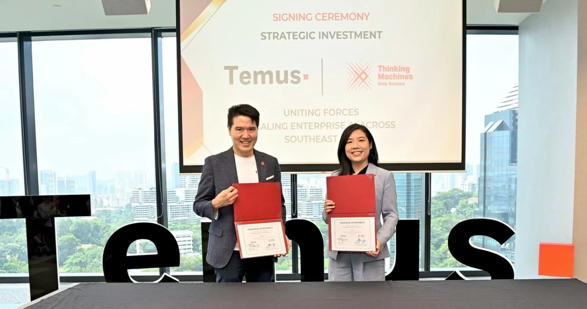 Sng Ren Yeong, CEO, Temus; and and Stephanie Sy, founder, Thinking Machines