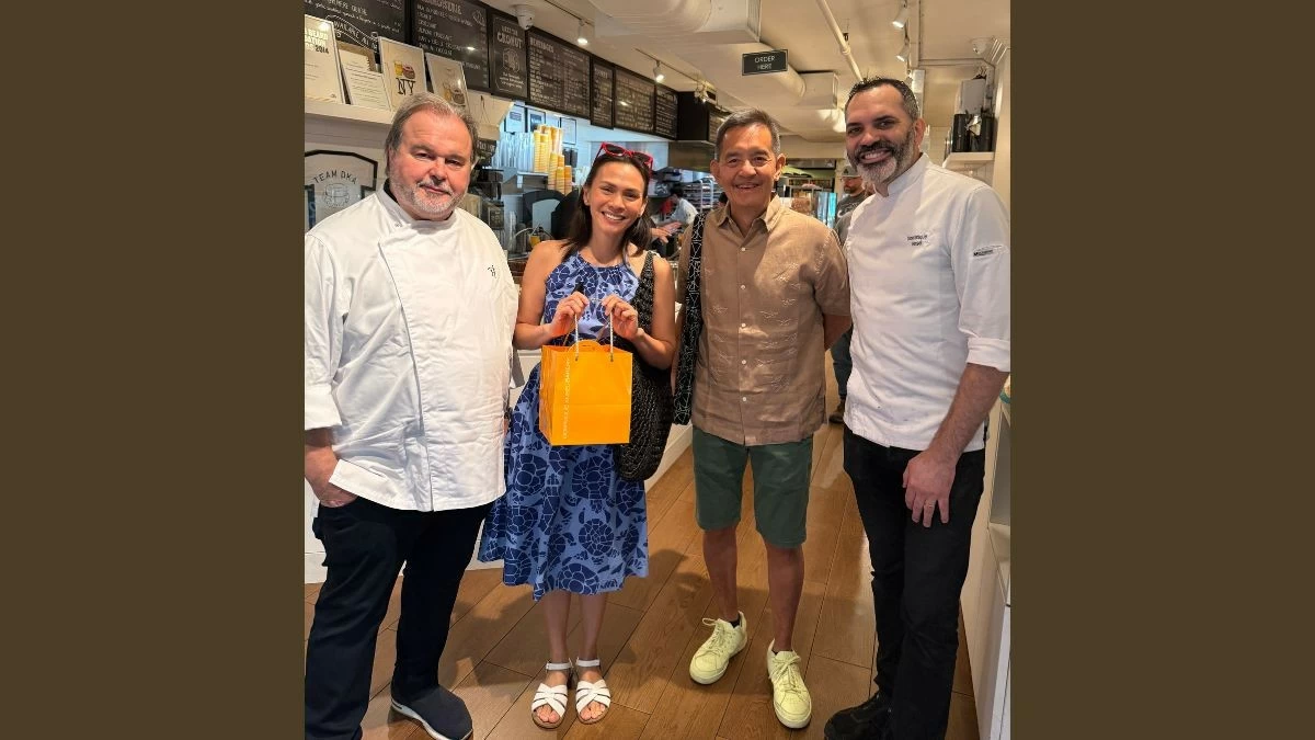 Pierre Herme, Issa, the author, and Dominique Ansel at the Ansel Bakery in Soho (Photo: Philip Cu Unjieng/Manila Bulletin)