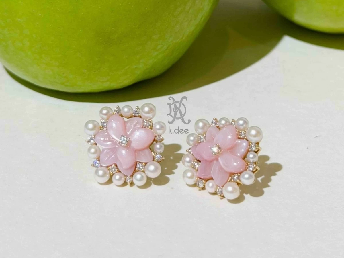 Kristine Dee's sampaguita-inspired earrings