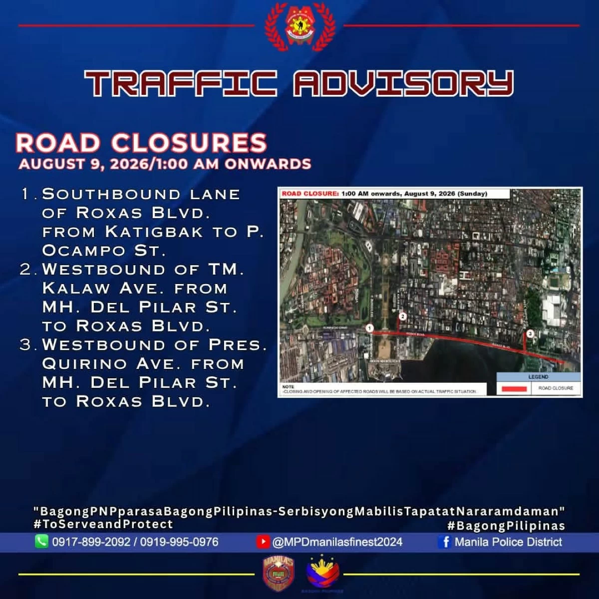 MPD sets road closures in Manila for Aug. 9 marathon