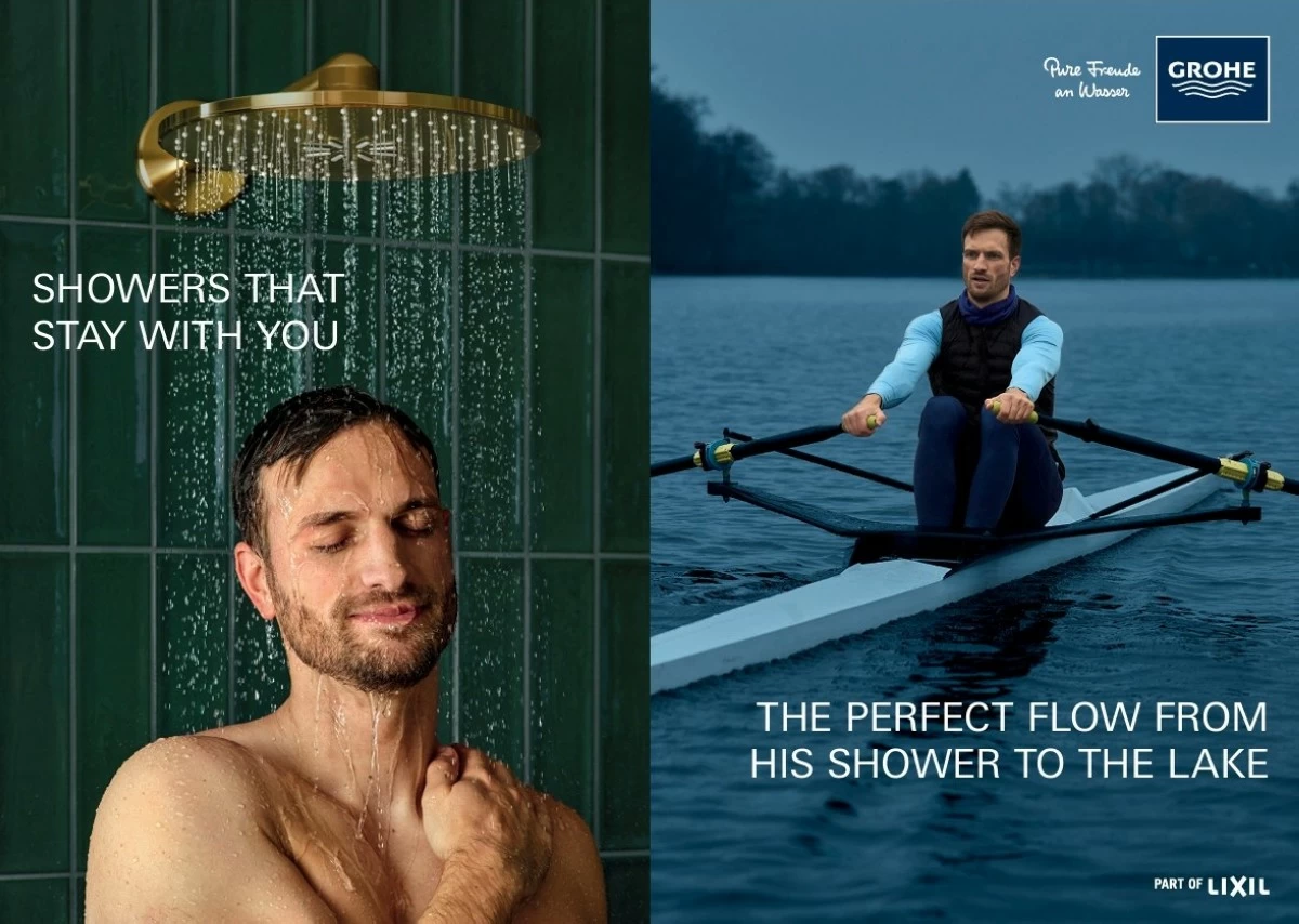 The brand's showers campaign (Photo: Grohe)