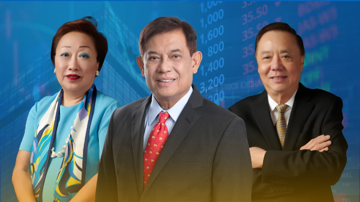 (From left) Ma. Vivian Yuchengco, Francis E. Lim,  and Eddie Gobing