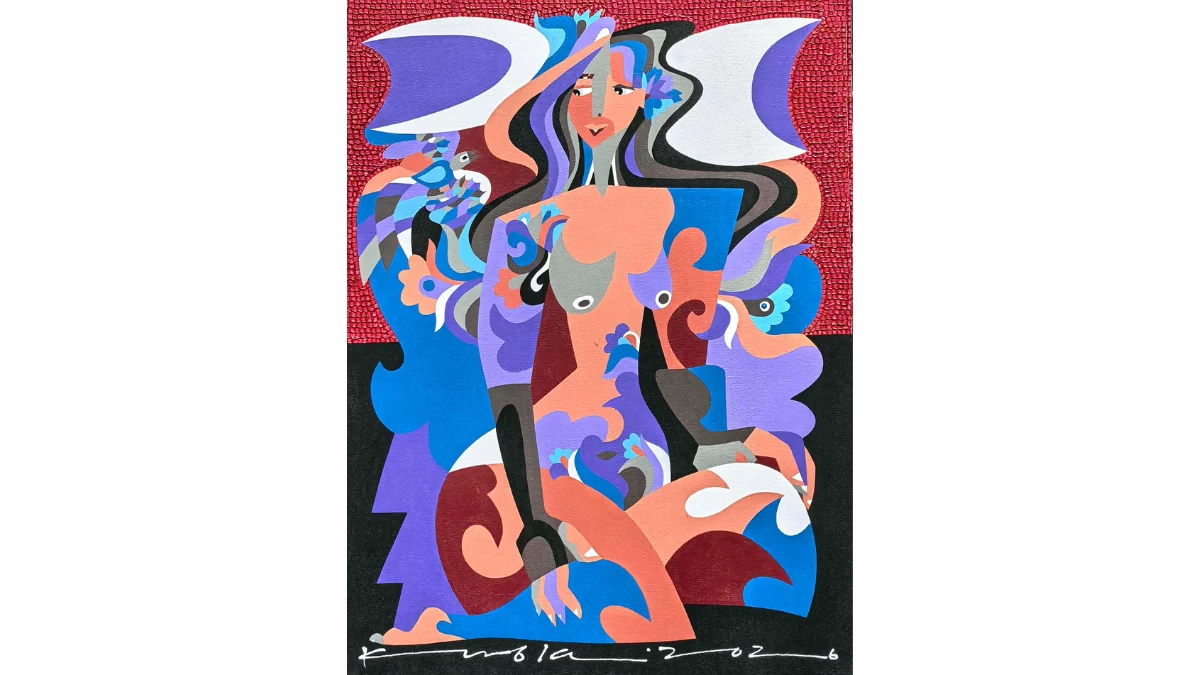 SECOND BEAT, 32x24 inches, acrylic on canvas, 2026