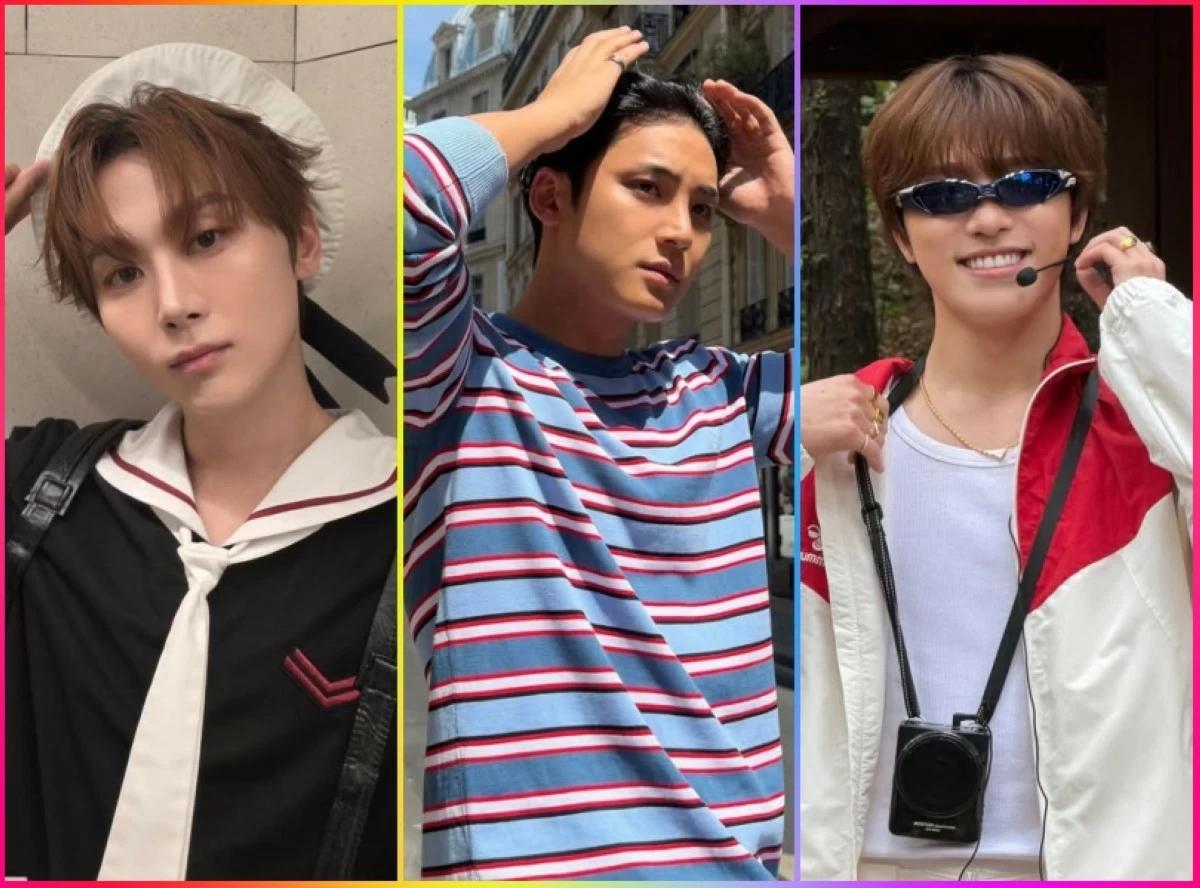 (From left) Seventeen’s Seungkwan, Mingyu and Dino (Instagram) 