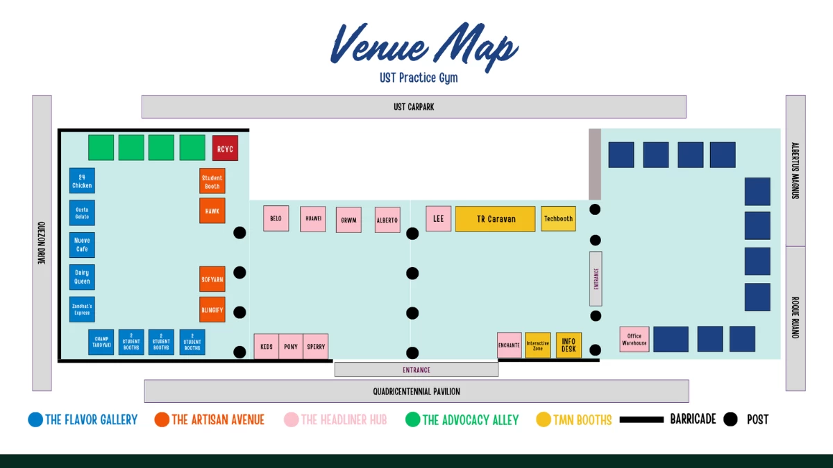 UST Onboarding Fair 2026 venue map