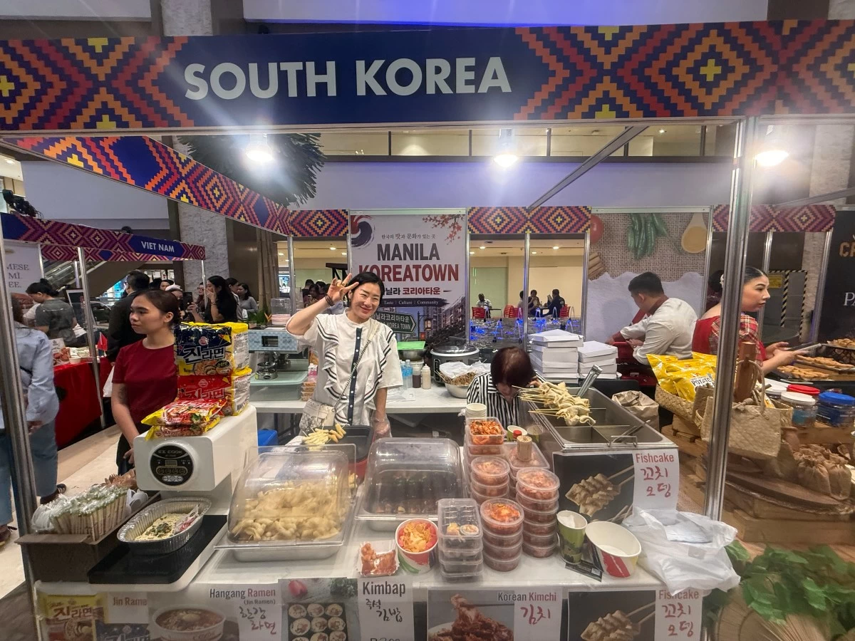 The South Korean booth offered classic dishes like bulgogi and kimchi as well as street food. 