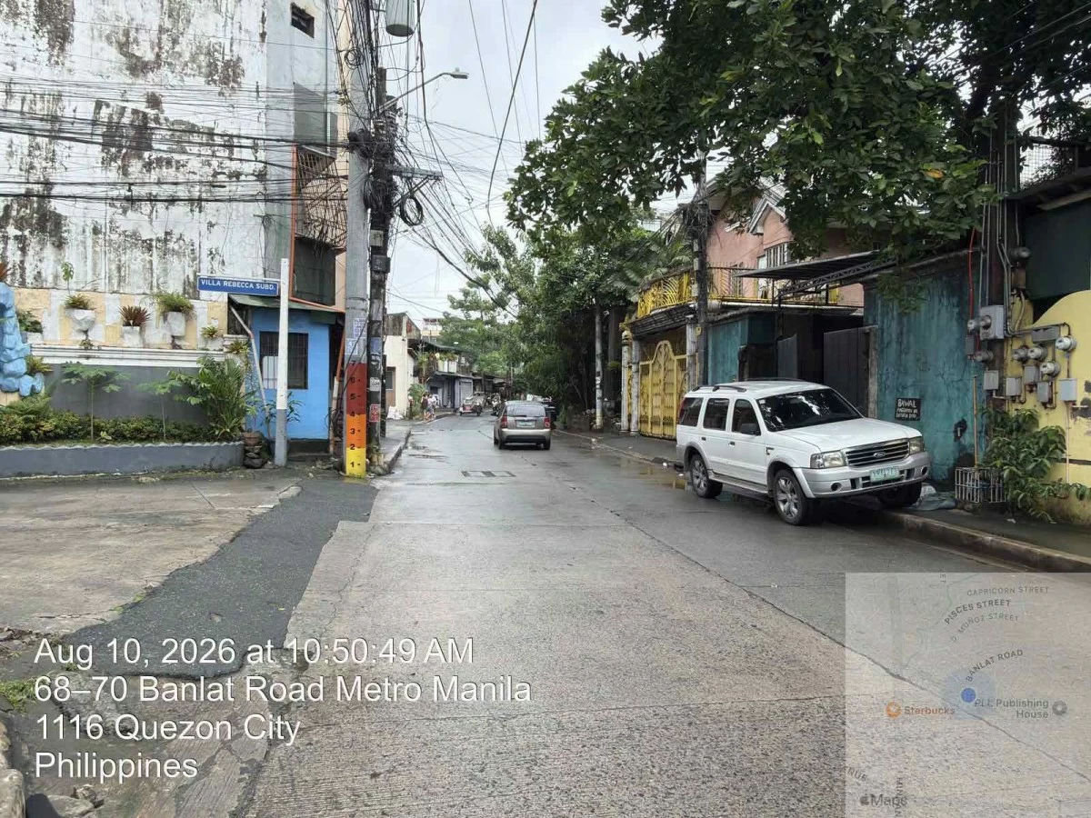 Floodwaters have subsided along Banlat Road in Barangay Tandang Sora, Quezon City. (Photo courtesy of Quezon City Government)