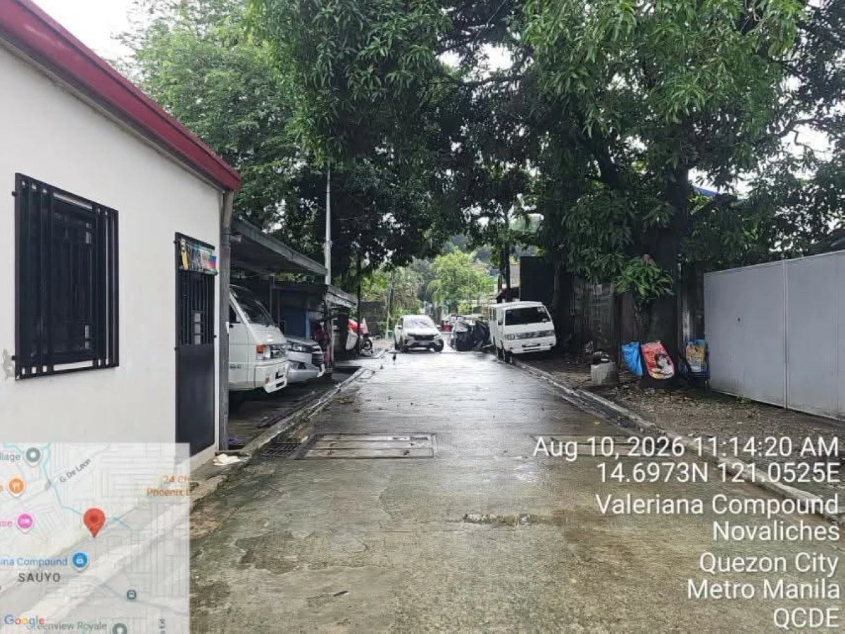 Floodwaters have subsided at the Valeriana Compound in Barangay Sauyo, Quezon City. (Photo courtesy of Quezon City Government)