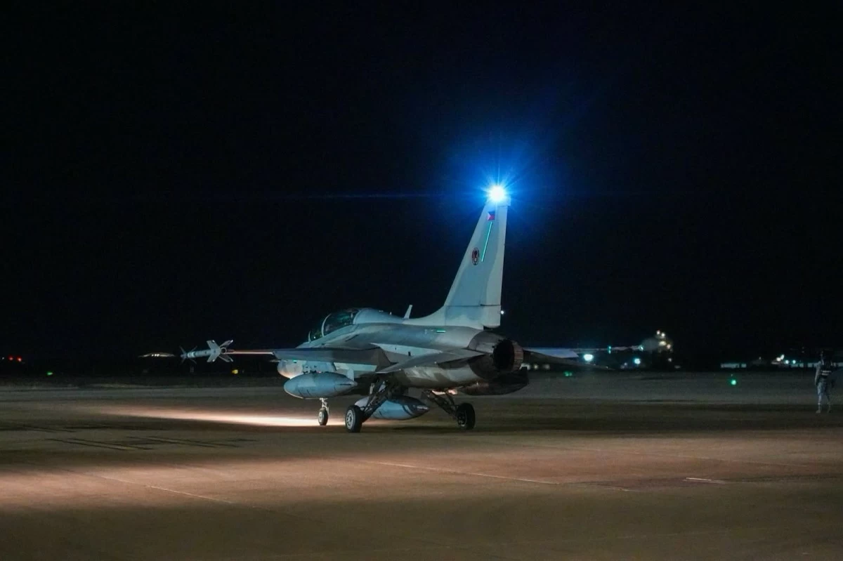 In this photo made public on Aug. 6, 2026, a Philippine Air Force (PAF) FA-50PH fighter jet taxis for departure ahead of a large force employment offensive counter-air night operation alongside other participating air forces during Exercise Pitch Black 2026. The large-scale exercise was held from July 20 to Aug. 7, 2026. (File photo: PAF)