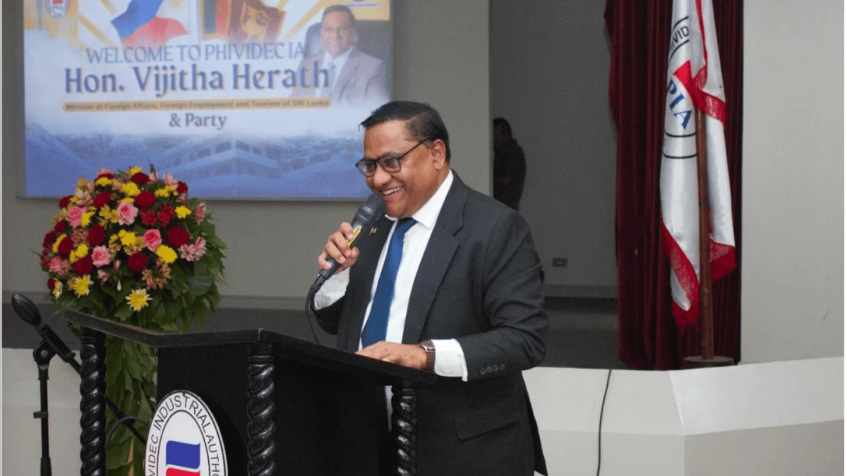 Sri Lanka’s foreign minister reaffirms investment cooperation during visit to PHIVIDEC Industrial Estate