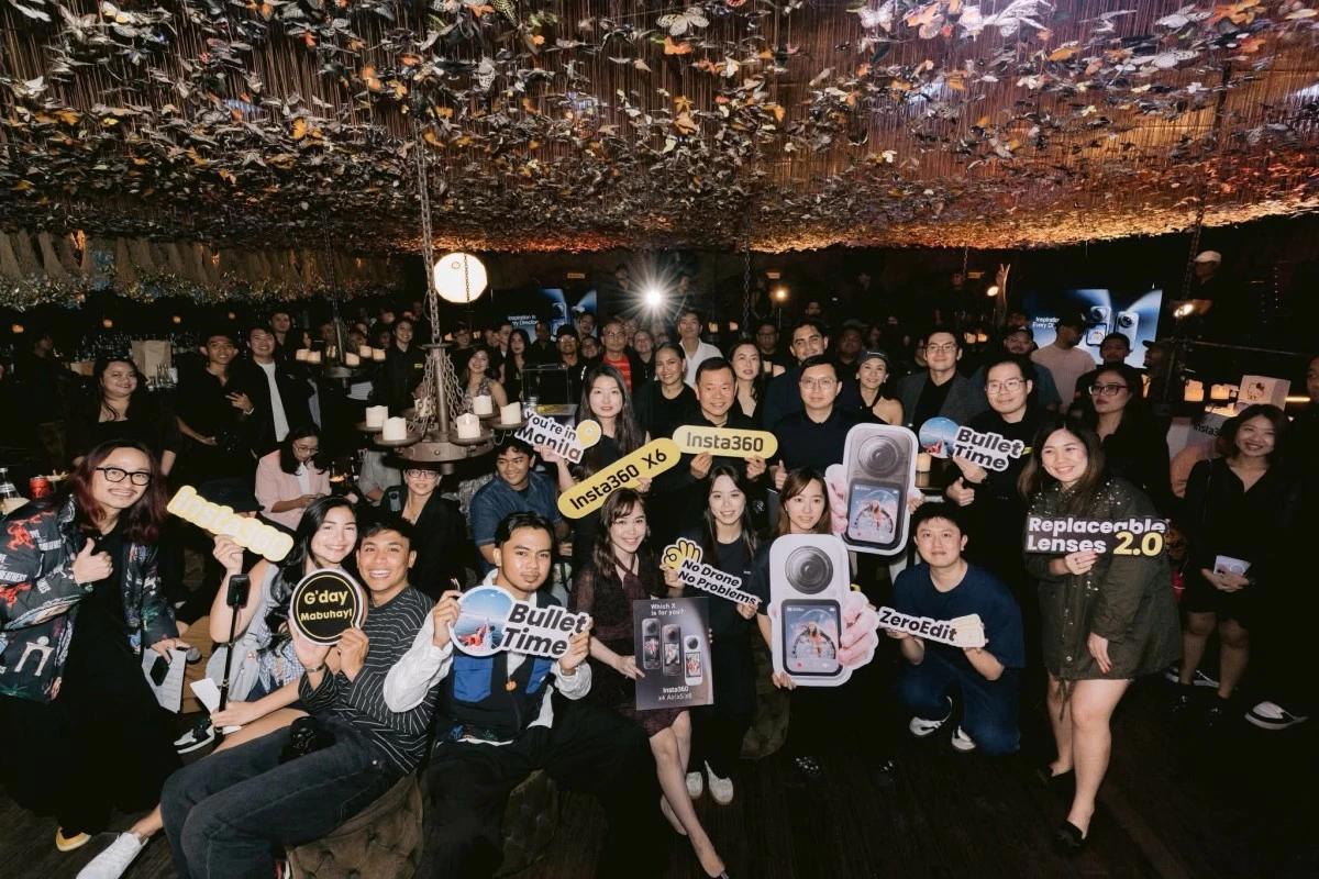 Members of the media, creators, and industry partners gather for the official Philippine launch of the Insta360 X6.