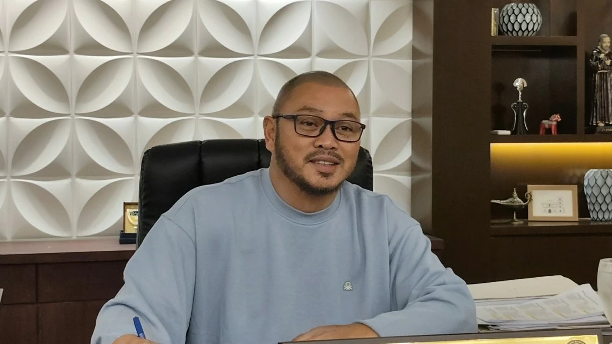 Cainta, Rizal Mayor Keith Nieto speaks during an interview with members of the PaMaMariSan-Rizal Press Corps on Thursday, Aug. 13. 
