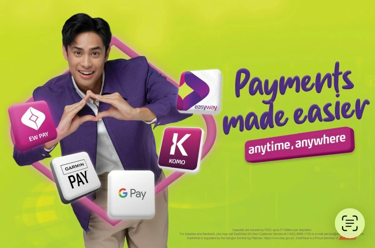 EastWest collateral that highlights their different payment touch points on digital space.