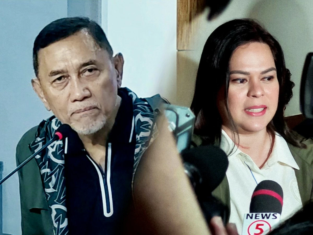 Manila 6th district Rep. Bienvenido “Benny” Abante Jr. (left), Vice President Sara Duterte
