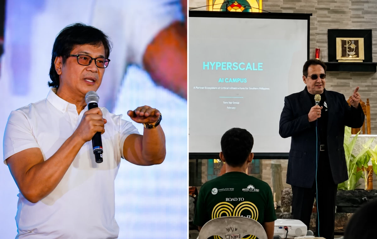 Cabinet Secretary Benhur Abalos and Daniel Stefan Robertsen.  (Photos from Office of Cabinet Secretary & JV Ramos)