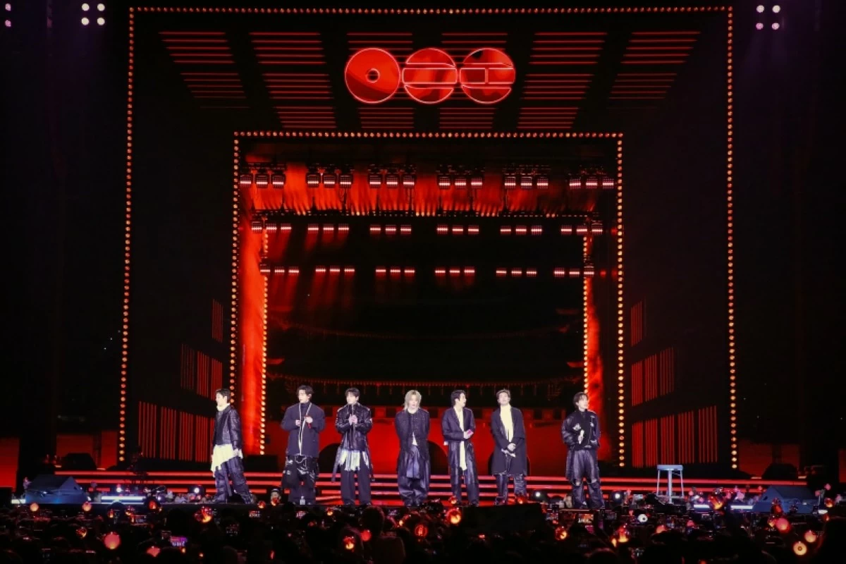 The BTS The Comeback Live: Arirang concert on March 21 at Gwanghwamun Square in Seoul (Bighit Music/Netflix)
