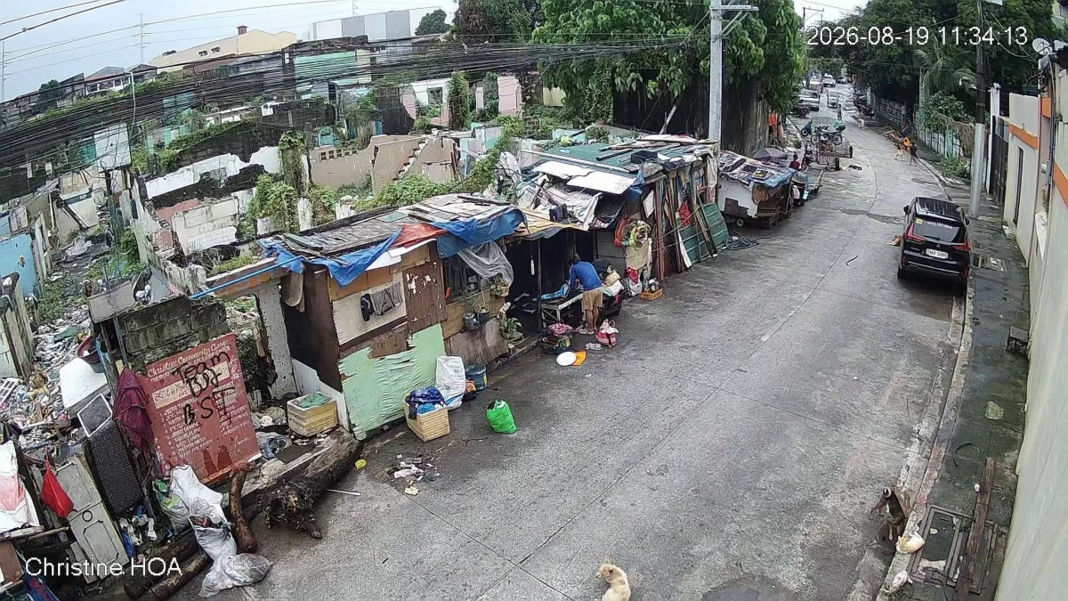 Floodwaters had subsided at Parkway Village in Barangay Apolonio Samson, Quezon City as of 11:30 a.m. Wednesday, Aug. 19, leaving debris and mud in the area. (Photo courtesy of PH Parkway Village Homeowners Association Inc.)