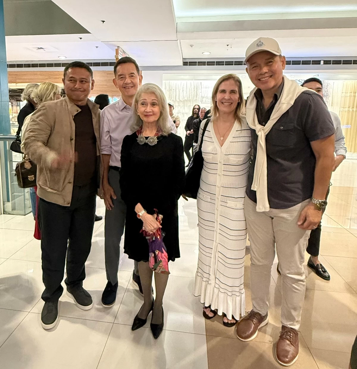 Sec. Sonny Angara, your author, Gloria Angara, Courtney, and Jun Camcam