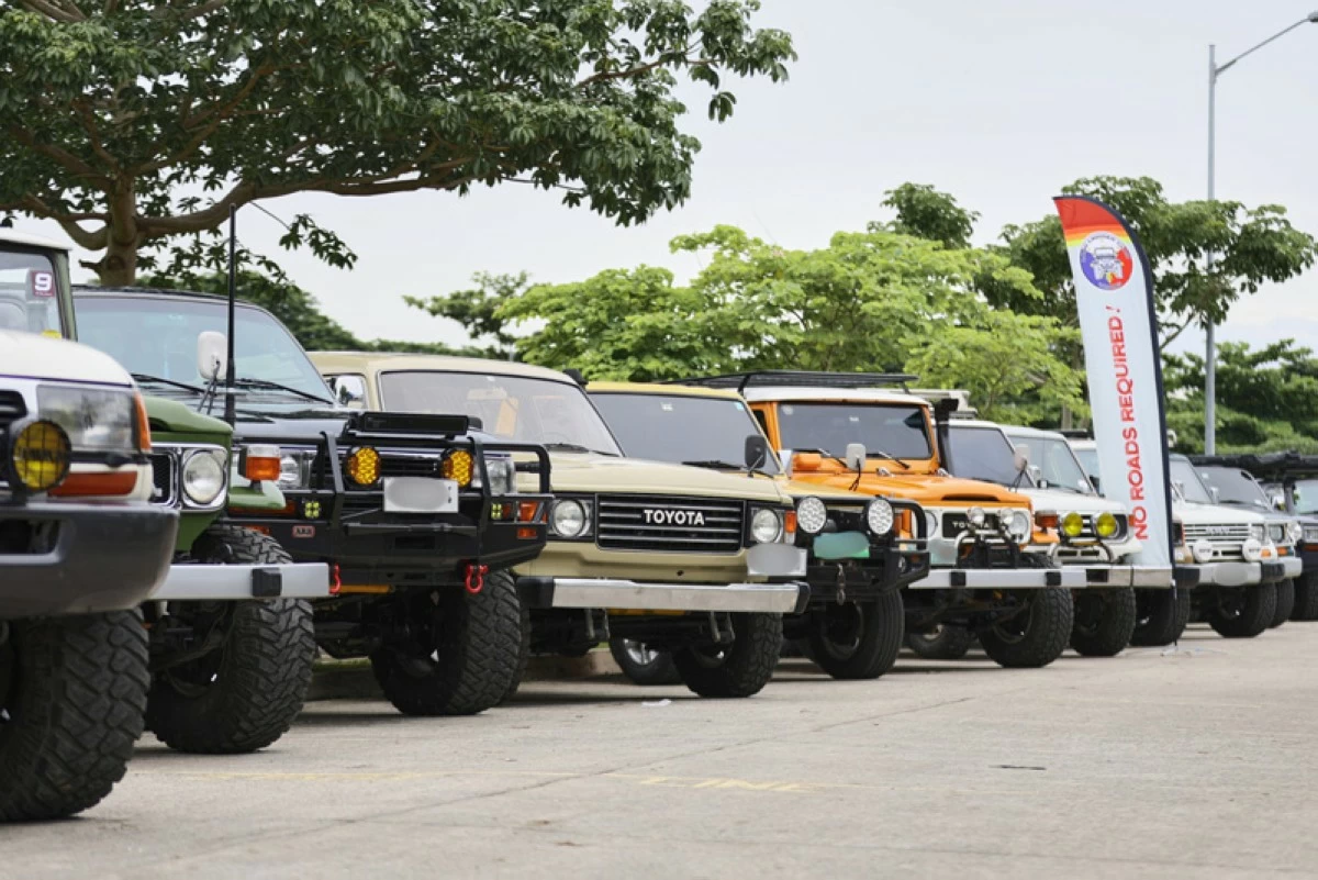Land Cruisers owned by the members of the Land Cruiser Club of the Philippines.
