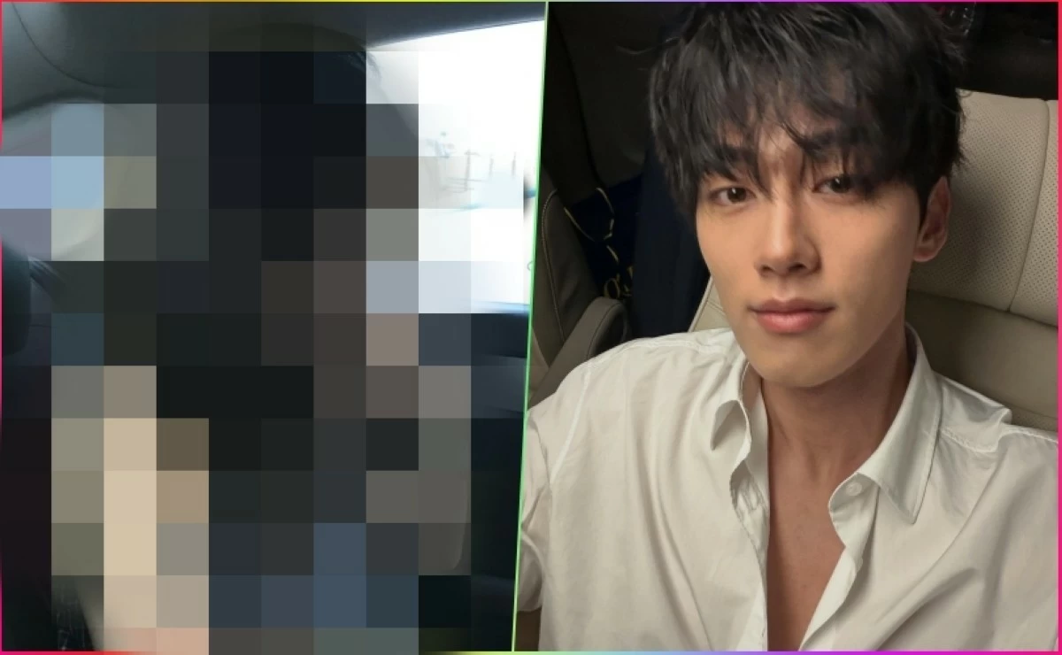 Hong Min-gi (right) and his former girlfriend (Instagram) 