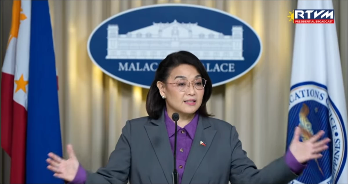 Palace Press Officer and Communications Undersecretary Claire Castro (RTVM)