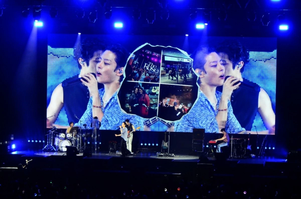 The Rose at their Rosetopia in Manila concert on Aug. 15 at the SM Mall of Asia Arena (Jonathan Hicap) 
