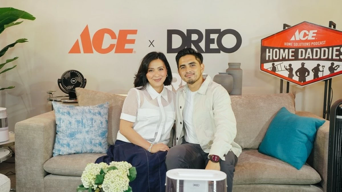 Special celebrity guests Joyce Pring and Juancho Trivino during the Ace x Dreo Home Daddies Podcast at the official Philippine launch of Dreo, held at the Ace Home Solutions Store in Makati. The event introduced DREO’s range of smart home comfort solutions to the Philippine market.
