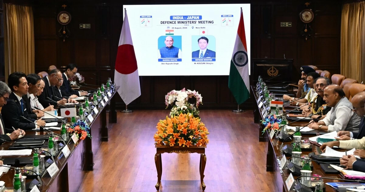 A meeting between the Japanese and Indian defense ministers in New Delhi on Thursday
