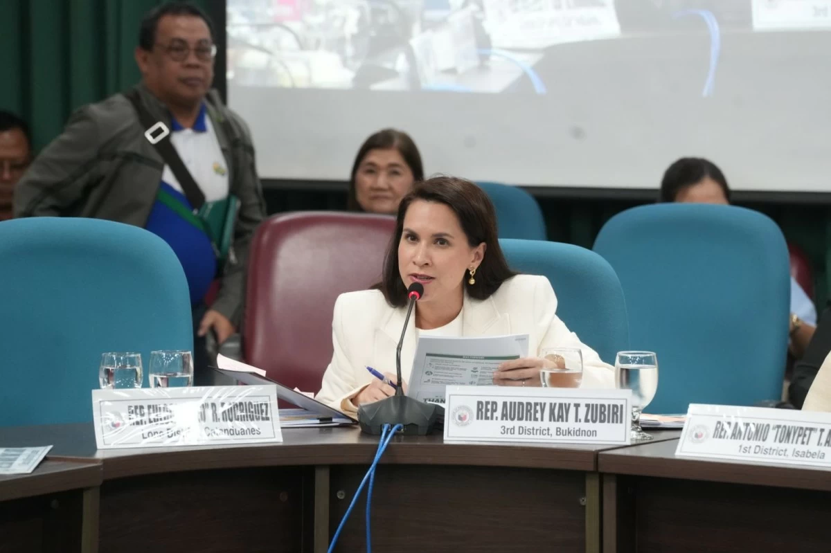 Bukidnon 3rd district Rep. Audrey Kay Zubiri (PPAB)